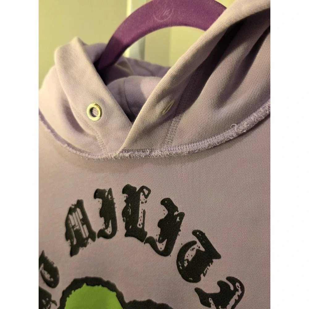 GALA‎ Hoodie Mens XL Purple Green Graphic Streetwear Y2K